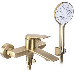 Смеситель для ванны Rea Avalon brushed gold настенный с изливом REA-B2707, Золотой