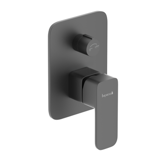 Змішувач прихованого монтажу із перемикачем Imprese Bilovec black matt f04600910SQ, Черный матовый