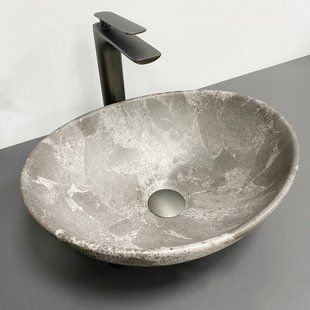 Умивальник VBI Parma dark grey stone matt накладний VBI-011019, Каппучино