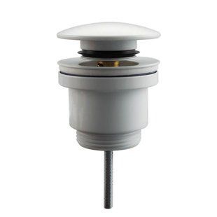 Донный клапан Frap F62-6, автомат, 1 1/4", белый, Белый