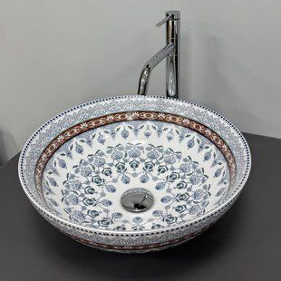 Умывальник VBI Arcile blue накладний VBI-016102, Кольоровий