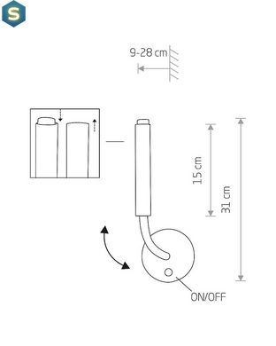 Бра Nowodvorski 8352 Stalactite G9 1x10W IP20 Bl
