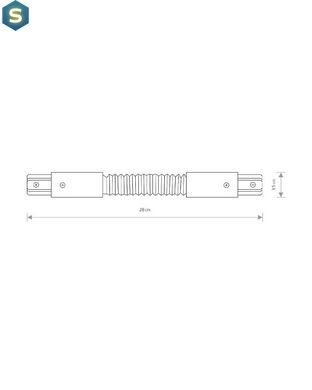 З'єднувач Nowodvorski 8383 Profile flex connector Bl