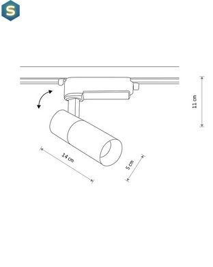 Трековый светильник Nowodvorski 10377 Profile Tinos Led 1x10W 4000K 1000Lm IP20 Wh