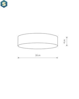 Потолочный светильник Nowodvorski 10416 Lid Round Led 1x25W 4000K 2000Lm IP20 Bl