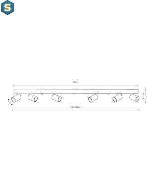 Спот Nowodvorski 6611 Eye spot GU10 6x10W IP20 Bl