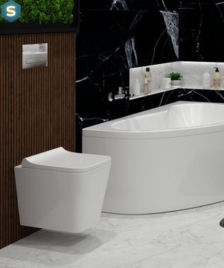 Унитаз подвесной Koller Pool Trend с сиденьем Soft-close смыв Tornado TR-0490-RQ, Белый