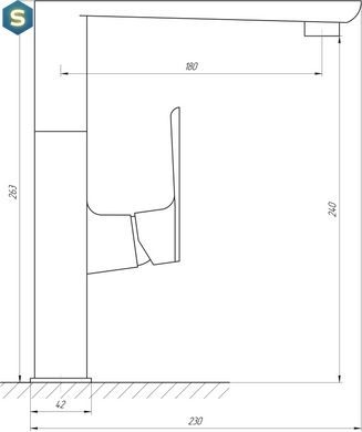 Змішувач для кухні Topaz Lexi TL 21401-H57, Хром