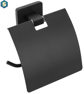 Тримач туалетного паперу Rea Oste 5 black black REA-80045, Чорний/золото