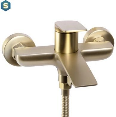 Змішувач для ванни Rea Avalon brushed gold настінний з виливом REA-B2707, Золотий