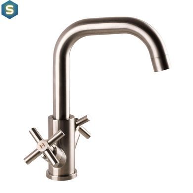 Смеситель для умывальника Globus Lux Dukat SD4-101S, Нержавеющая сталь