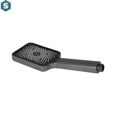 Ручний душ Qtap Rucni 145x90 мм прямокутний QTRUCA145S1GRP Graphite, Графит