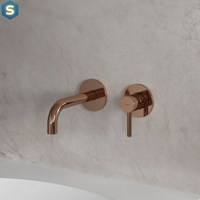 Смеситель для умывальника скрытого монтажа Omnires Y copper Y1215HCP, Золотой