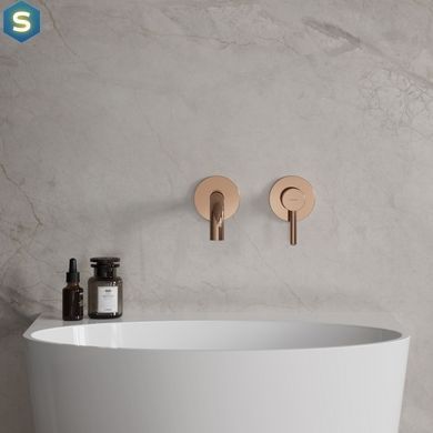 Смеситель для умывальника скрытого монтажа Omnires Y copper Y1215HCP, Золотой