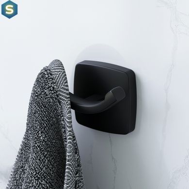 Подвійний гачок для рушників Am.Pm Gem black A9035622, Черный матовый