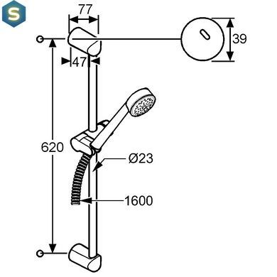 Душевой гарнитур Kludi Zenta 6063005-00, Хром