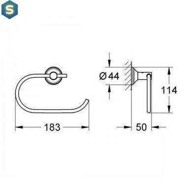 Паперотримач Grohe Essentials Authentic 40657001
