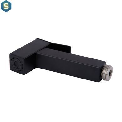 Набор гигиенического душа скрытого монтажа Lidz Kubis 111 Black LDKUB111BLA46108 прямоугольный, Черный матовый