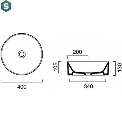 Умывальник Catalano Zero 40х40 140TZE00, Белый