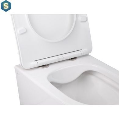 Набір: Qtap інсталяція 3 в 1 Nest QT0133M425 з панеллю змиву квадратною QT0111M06028CRM + унітаз з сидінням Swan QT16335178W