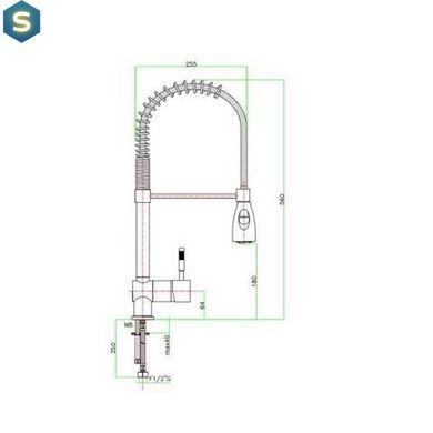 Смеситель для кухни Fiore Xenon хром 44CR5465