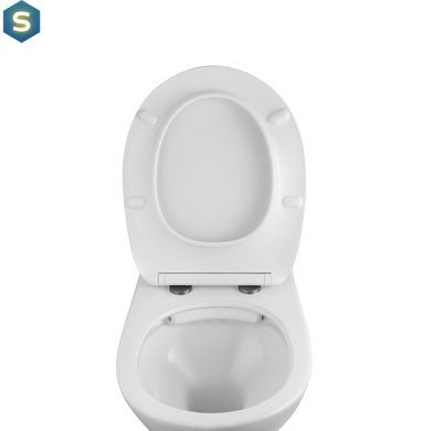 Комплект 4 в 1: Инсталляция GROHE Rapid SL 3 в 1 3884966Q + Унитаз безободочный Kroner Oker WHI533536 RIMLESS с сиденьем Slim Duroplast / Soft-close / Quick relase KO533536WHIR (388496