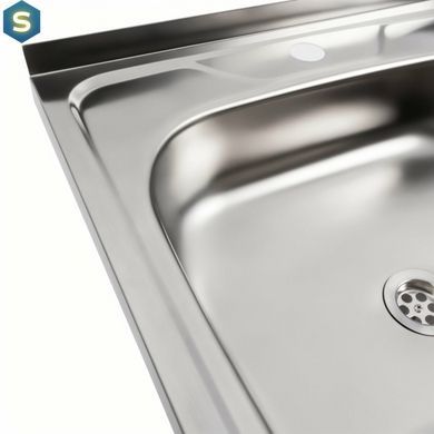 Кухонна мийка з нержавіючої сталі Platinum 5050 (0,4/120 мм), Нержавіюча сталь