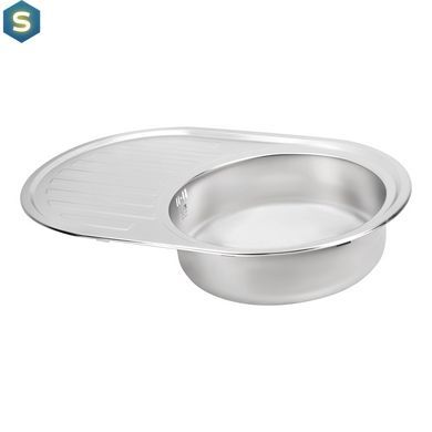 Кухонная мойка Lidz 7750 0,6 мм Satin (LIDZ775006SAT), Satin