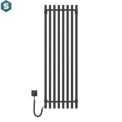 Электрический полотенцесушитель Navin Levante 450x1400 Sensor левый, черный муар 10-012033-4860, Черный матовый, Левое, Электронный