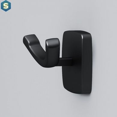 Подвійний гачок для рушників Am.Pm Gem black A9035622, Черный матовый