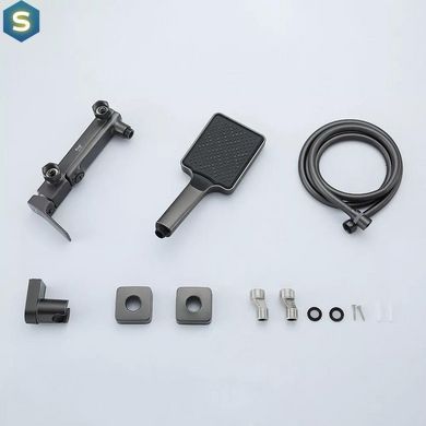 Смеситель для ванны поворотный излив, оружейная сталь Frap F3284-9, Графитовый хром