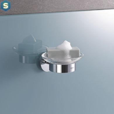 Мыльница с держателем Grohe QuickFix Start Cube 41193000, Хром