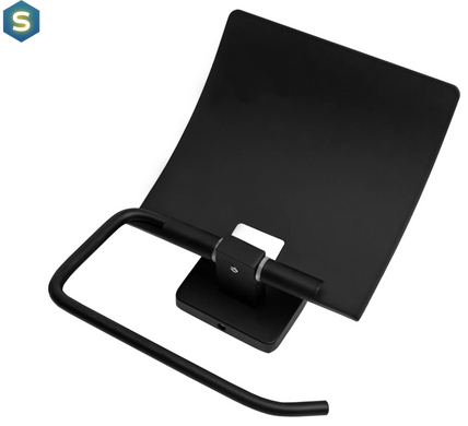 Тримач туалетного паперу Rea Oste 5 black black REA-80045, Чорний/золото