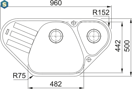 Franke Antea AZG 661, Fragranit, Оникс