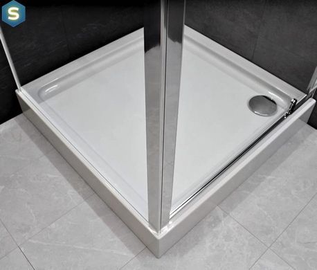 Душова кабіна Dusel A-516 90x90x190 шиншила, Хром, матовий, хром, 90x90