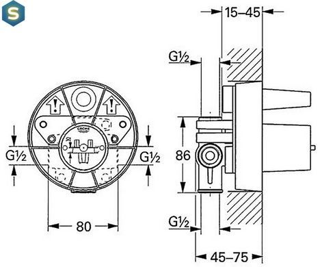 Прихована частина Grohe Tenso Non Rapido OHM 33962000