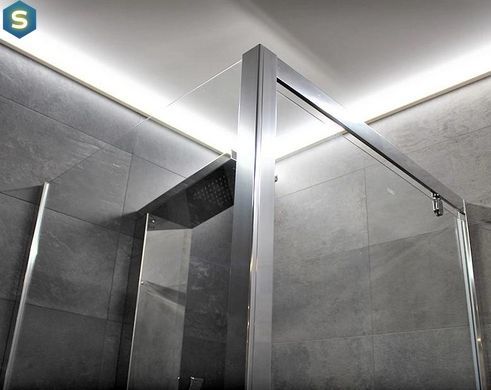 Душова кабіна Dusel A-516 90x90x190 шиншила, Хром, матовий, хром, 90x90