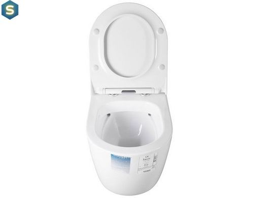 Унітаз підвісний Idevit Alfa IdeRimless з кришкою Soft Close SETK3104-2616-001-1-6000, Білий
