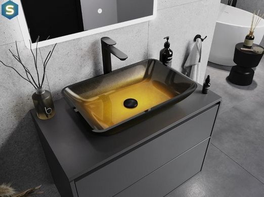 Умывальник Mexen Megan 56 dark gold накладной MEX-24135651, Золотой