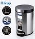 Відро з педаллю для сміття 3 л хром Frap F701 1/12, Хром