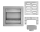 Трап для душа Rea Line 12x12 nickiel brushed REA-G6204