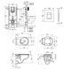 Комплект 4 в 1: Инсталляция GROHE Rapid SL 3 в 1 3884966Q + Унитаз безободочный Kroner Oker WHI533536 RIMLESS с сиденьем Slim Duroplast / Soft-close / Quick relase KO533536WHIR (388496