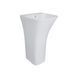 Умывальник напольный Qtap Crow 450x435x835 мм White + донный клапан PU02O, Белый