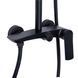 Душова система для душу Qtap Slavonice на два споживача QTSLA110BLM45914 Black matt, Черный матовый