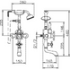Смеситель для ванны Huber 198.VT01H.BA, Бронза