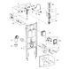 Комплект 4 в 1: Инсталляция GROHE Rapid SL 3 в 1 3884966Q + Унитаз безободочный Kroner Oker WHI533536 RIMLESS с сиденьем Slim Duroplast / Soft-close / Quick relase KO533536WHIR (388496