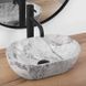Умывальник Rea Amelia mini stone matt накладной REA-U9109, Каппучино