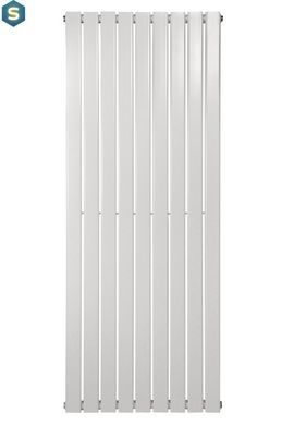 Дизайнерский вертикальный радиатор отопления Arttidesign Livorno 9/1600/612/50 белый матовый, Белый матовый