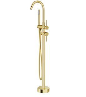 Змішувач для ванни Corsan Lugo gold підлоговий CMB7560GL, Золотий