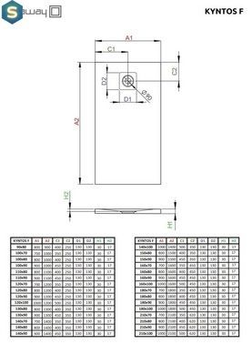 Душовий піддон Radaway Kyntos F 90x80 HKF9080-04